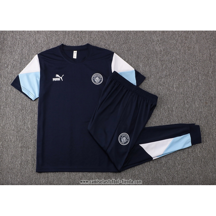 Chandal del Manchester City 2021 2022 Manga Corta Azul